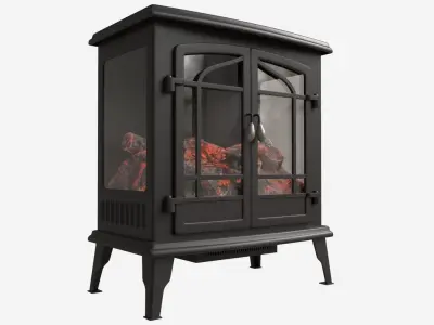 Electric Heater Fireplace Lokatse Home 01 3D model
