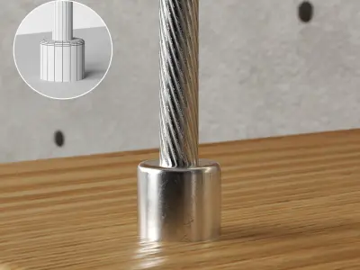 Modern stairs 10 3D model