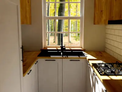  Small kitchen  3D model