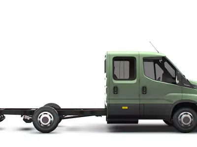 Iveco Daily Double Cab L3 Chassis 2026 3D model