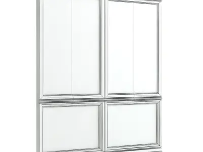 Classic White Wall 3D model