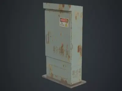 Electrical Enclosure 2B Low-poly 3D model