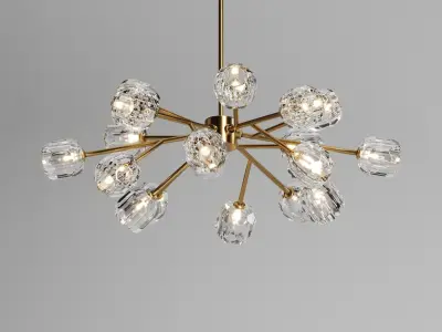 VANCEI Bille De Crystal Ball Round Chandelier 36 3D model
