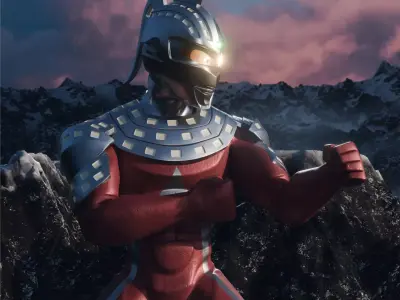 Ultraseven Stylized 3D Model 3D model