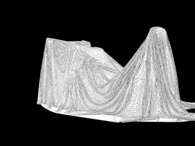 Fabric Cover 16 Low-poly 3D model