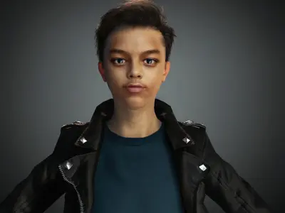 Asian Boy Aqib rigged 3D model 3D model