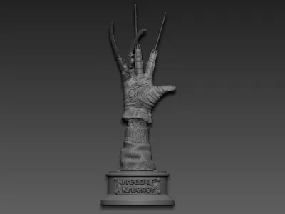 Freddy Krueger hand 3D print model