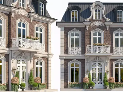 Modern Classic house 3D model