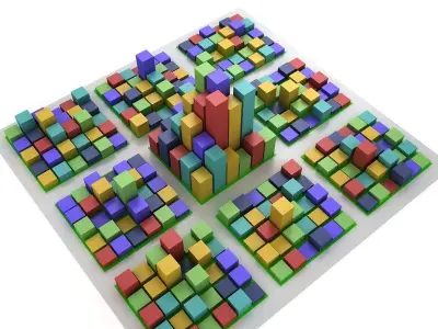 Square City 3D model