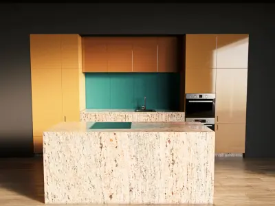 57-Kitchen9 glossy 5 3D model
