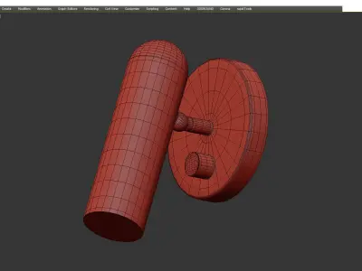 Jax LED Wall Sconce Low-poly 3D model