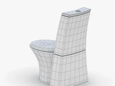 1544 - Toilet Low-poly 3D model