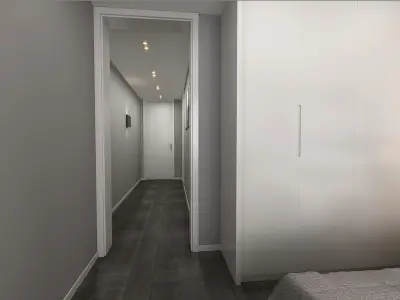 Simple and cozy bedroom Vray 3D model160 3D model