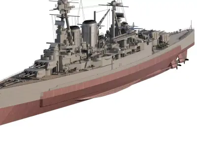 US NAVY BattleCruiser USS Columbus 3D model
