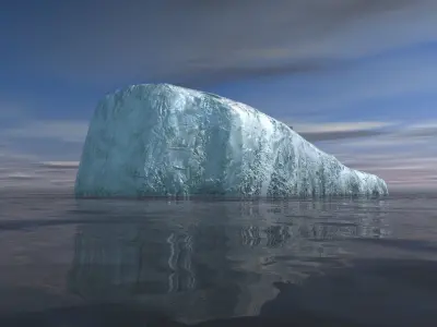 Tabular Iceberg 3D model