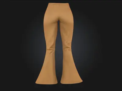 Flared Elegance  Graceful Movement with Classic Flair 3D model