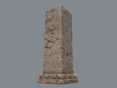 old ruin Low-poly 3D model