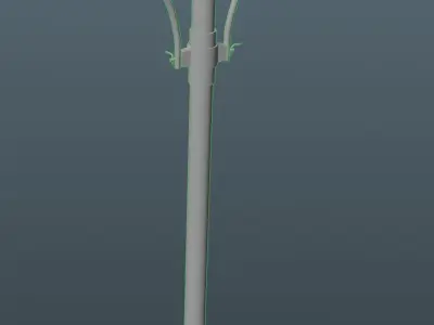 Street light Low-poly 3D model
