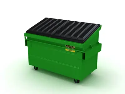 Recycling Dumpster 3D model