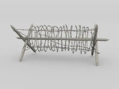 Barb Wire Obstacle 3D model