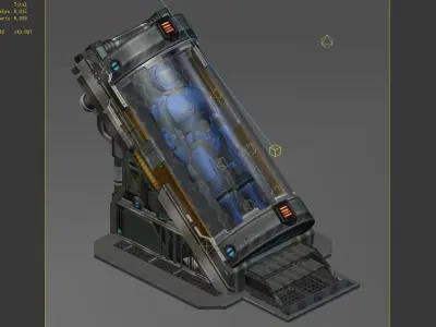 Spaceship - Indoor - Object 12 3D model
