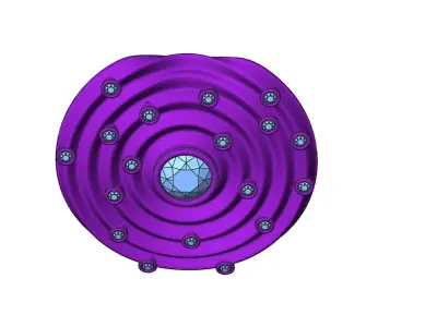 Solar System Necklace 3D print model