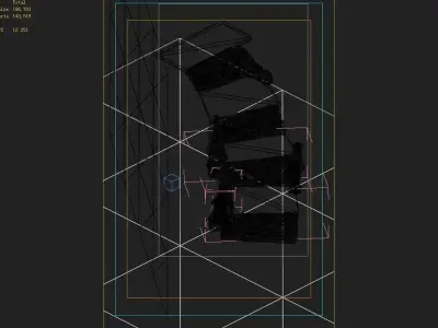 War Corps - Stone Stairs 01 3D model