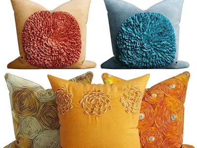 50 Decorative set pillow 500-549 3D model