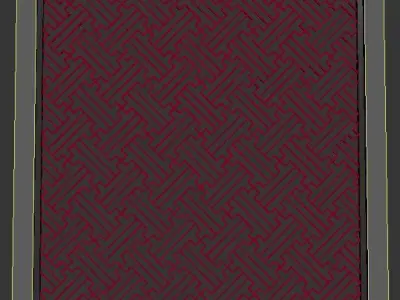 3d screen frame Low-poly 3D model