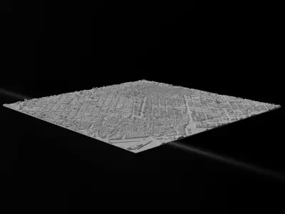 Barcelona 3D Printing stl file 3D model of Barcelona  3D print model