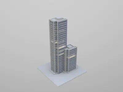 Residential building  Free 3D model