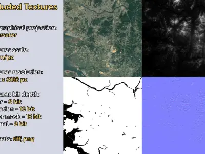 Suwon South Korea City Landscape 3D Model 3D model