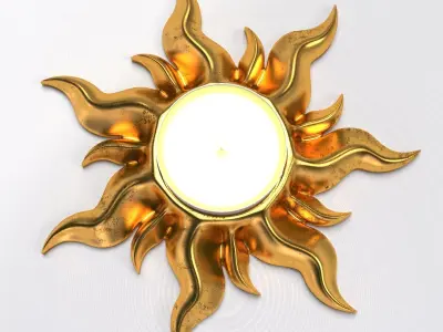 TANGLED SUN TEALIGHT HOLDER 3D print model
