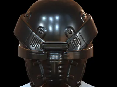 Helmet plastic Low-poly 3D model Low-poly 3D model