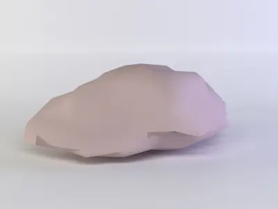 Pink rock1 Low-poly 3D model
