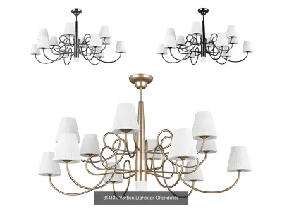 814 Vortico Lightstar Collection of Modern Lamps 3D Model Pack