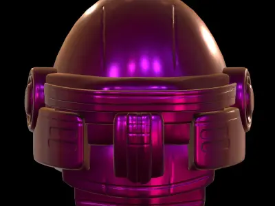 Gas mask helmet 3d model scifi Low-poly  Low-poly 3D model 228