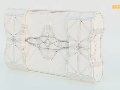 Game-Ready Sci-Fi Door Asset Low-poly 3D model