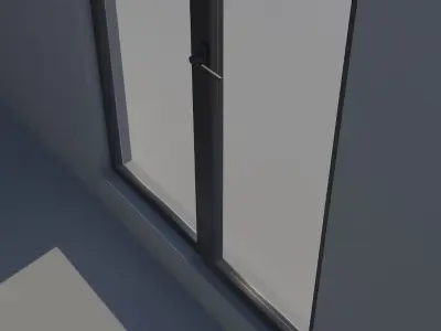 House windows  Low-poly 3D model