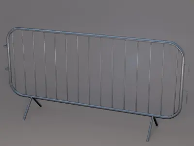 Crowd Control Barrier Low-poly 3D model purchase