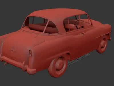 Toyota Crown Mk1 RSD Deluxe 1955 3D print model