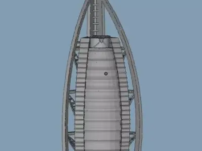 Burj Al Arab 3D print model