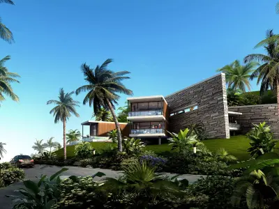 3Dmax fashion city commercial square building 104 3D model