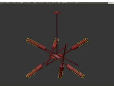 Progress Lighting P400108 Astra 6 Light Low-poly 3D model