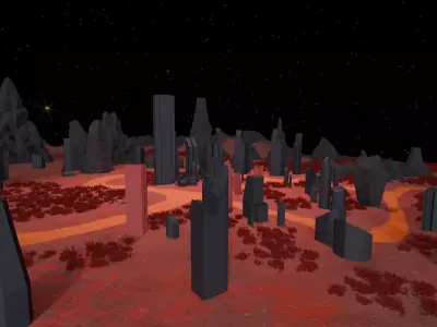 Crimson Ruins 3D model