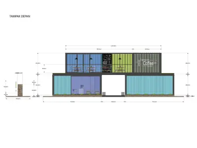 Container Cafe and Office - Not Include OBJ Files 3D model