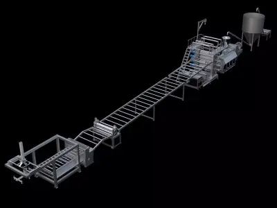 Floor production line 3D model