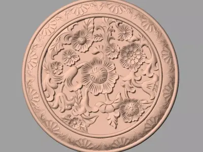 Artcam Aspire 3D relief models STL Files used for CNC E582 3D model