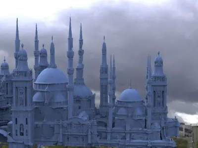 Cathedral city Upper City  3D model