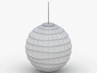 1510 - Hanging Lamp Low-poly 3D model